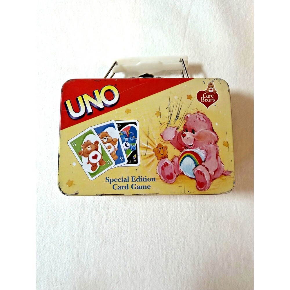 VTG 2003 Care Bears Special Edition UNO Card Game Collector Tin pre owned